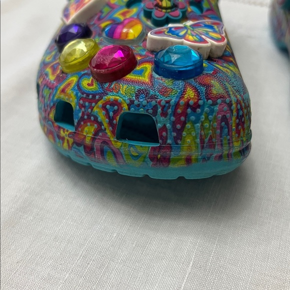 CROCS Lisa Frank hearts design size C13 - Picture 4 of 11